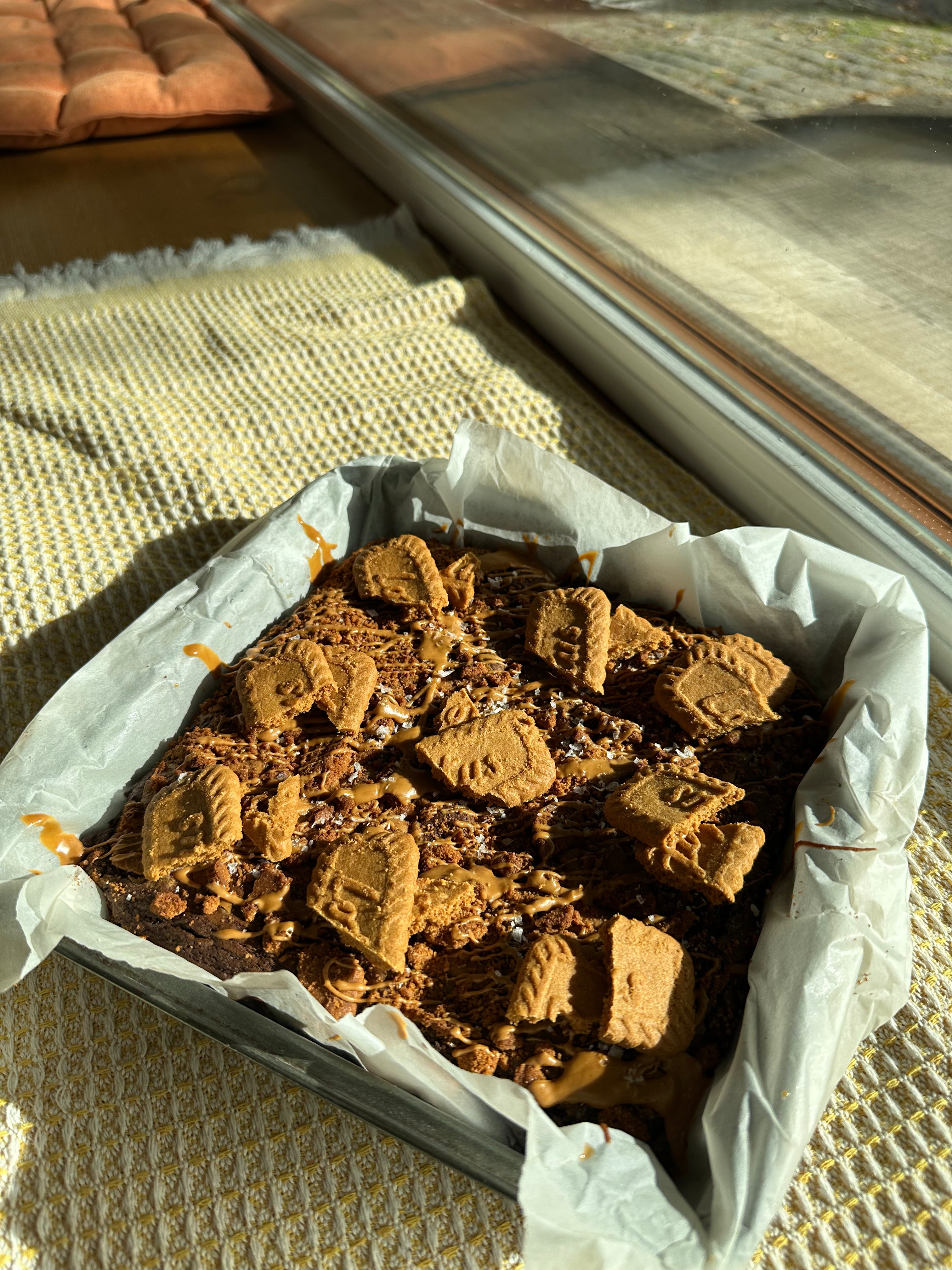 Biscoff brownie