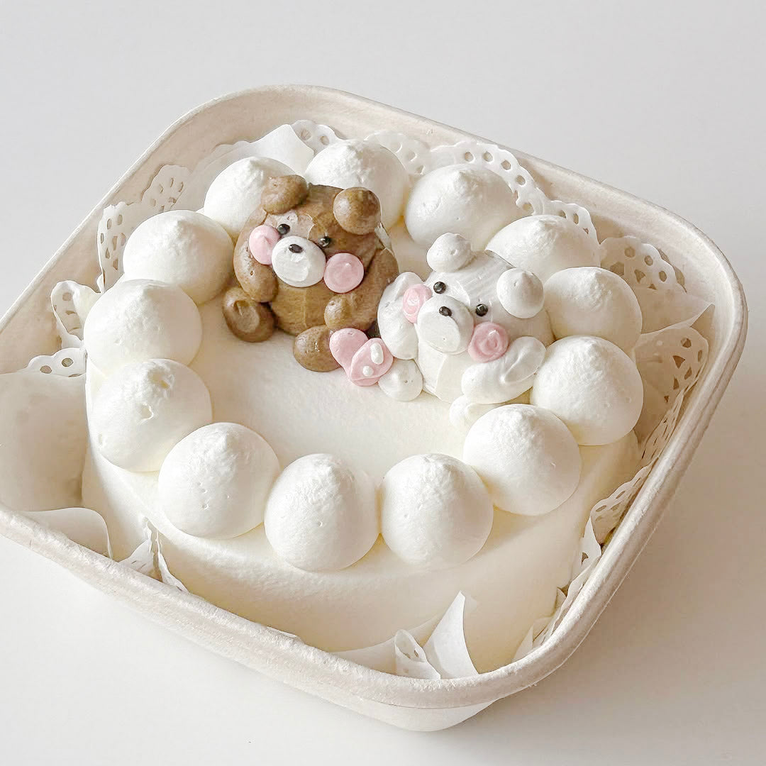 [krabicový dort] 3D roztomilí medvídci