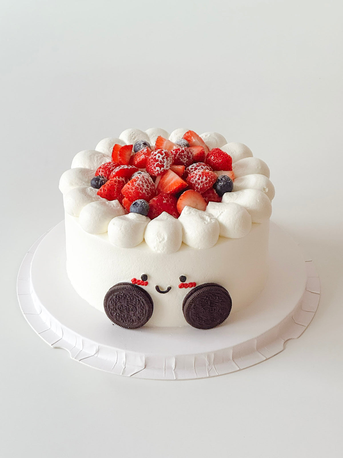Sweet Child with Strawberry Hat Cake