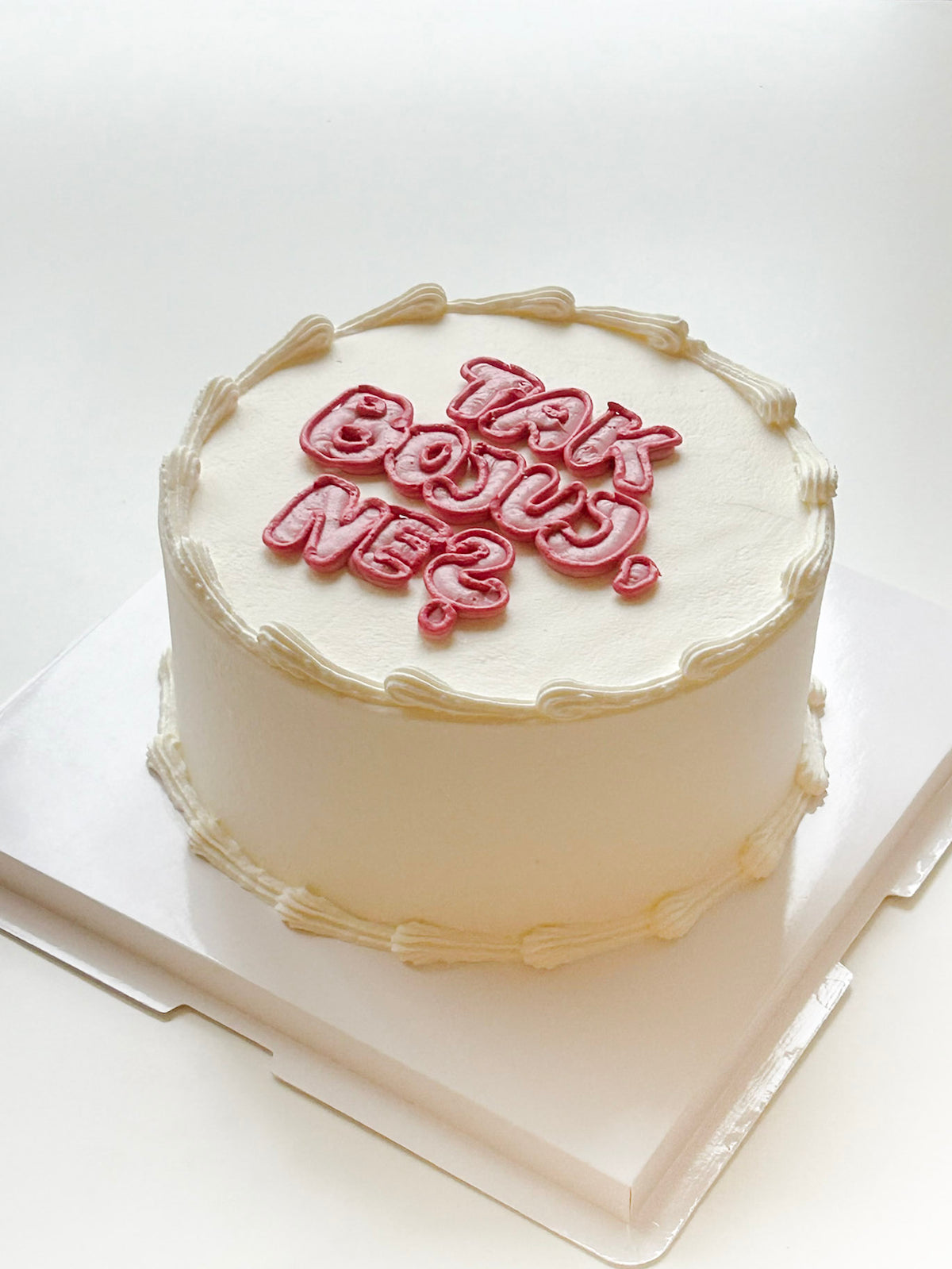 Bold Lettering Cake