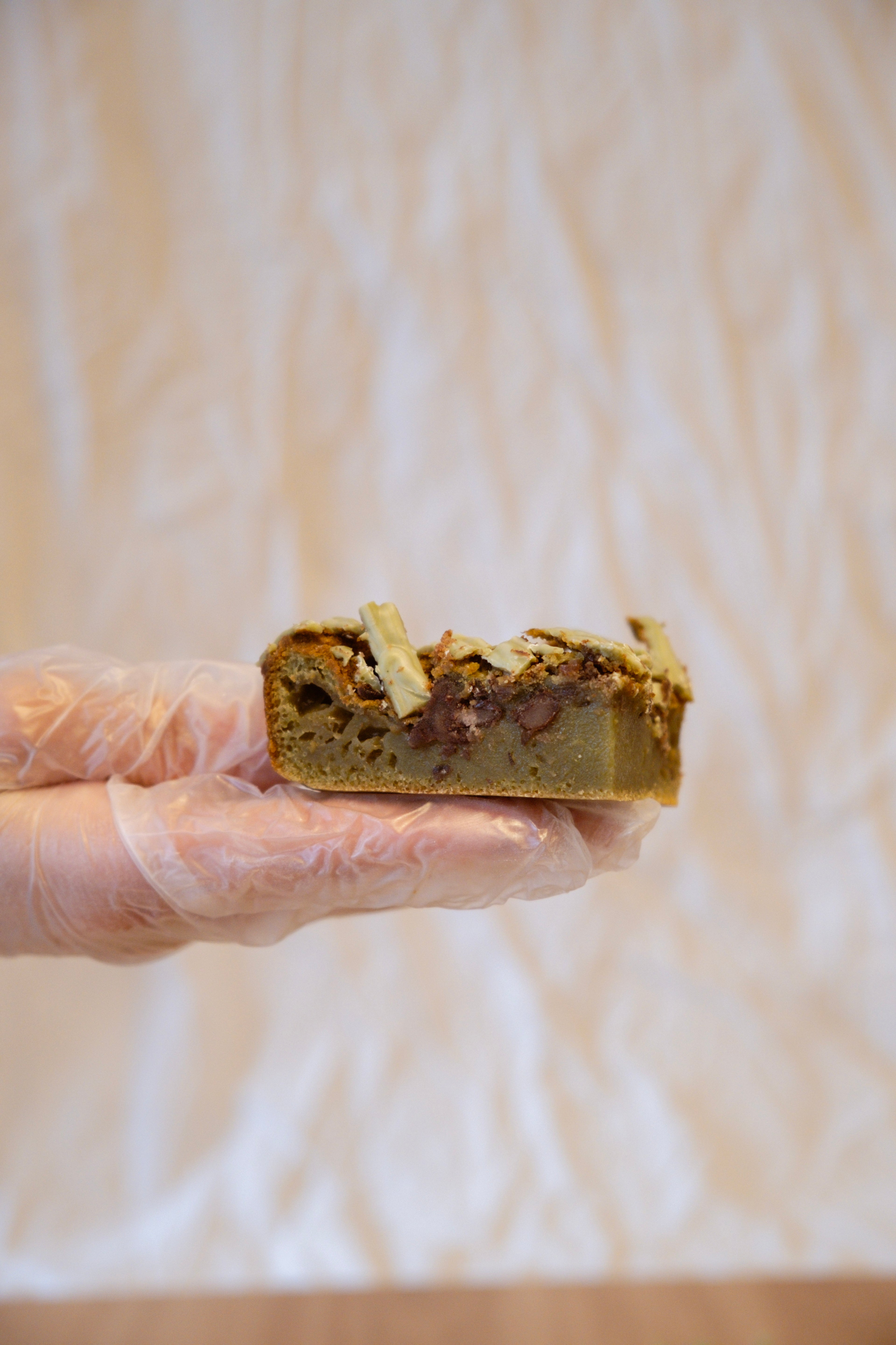 Matcha mochi brownie