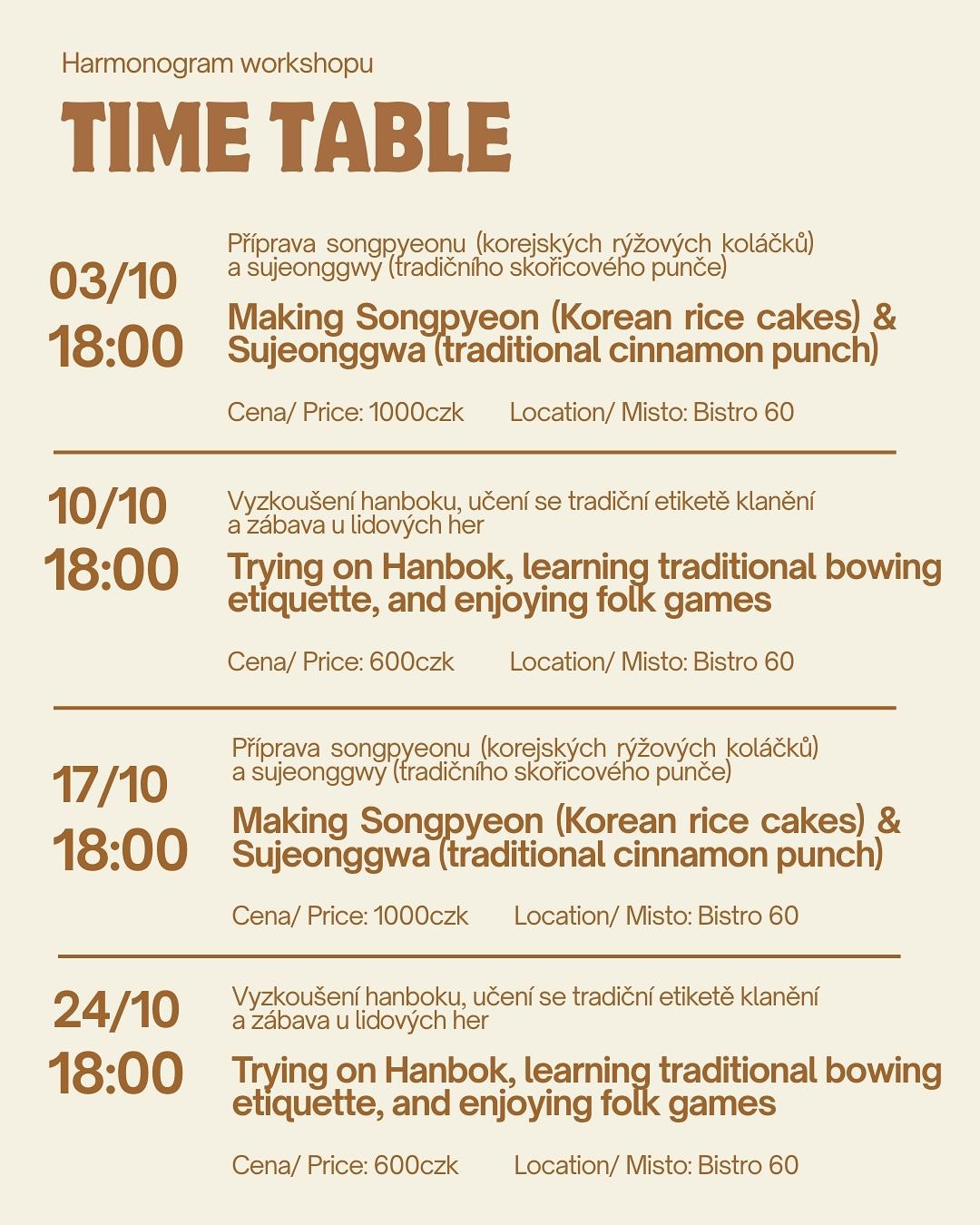 [3.Oct] Making Songpyeon& Sujeonggwa class