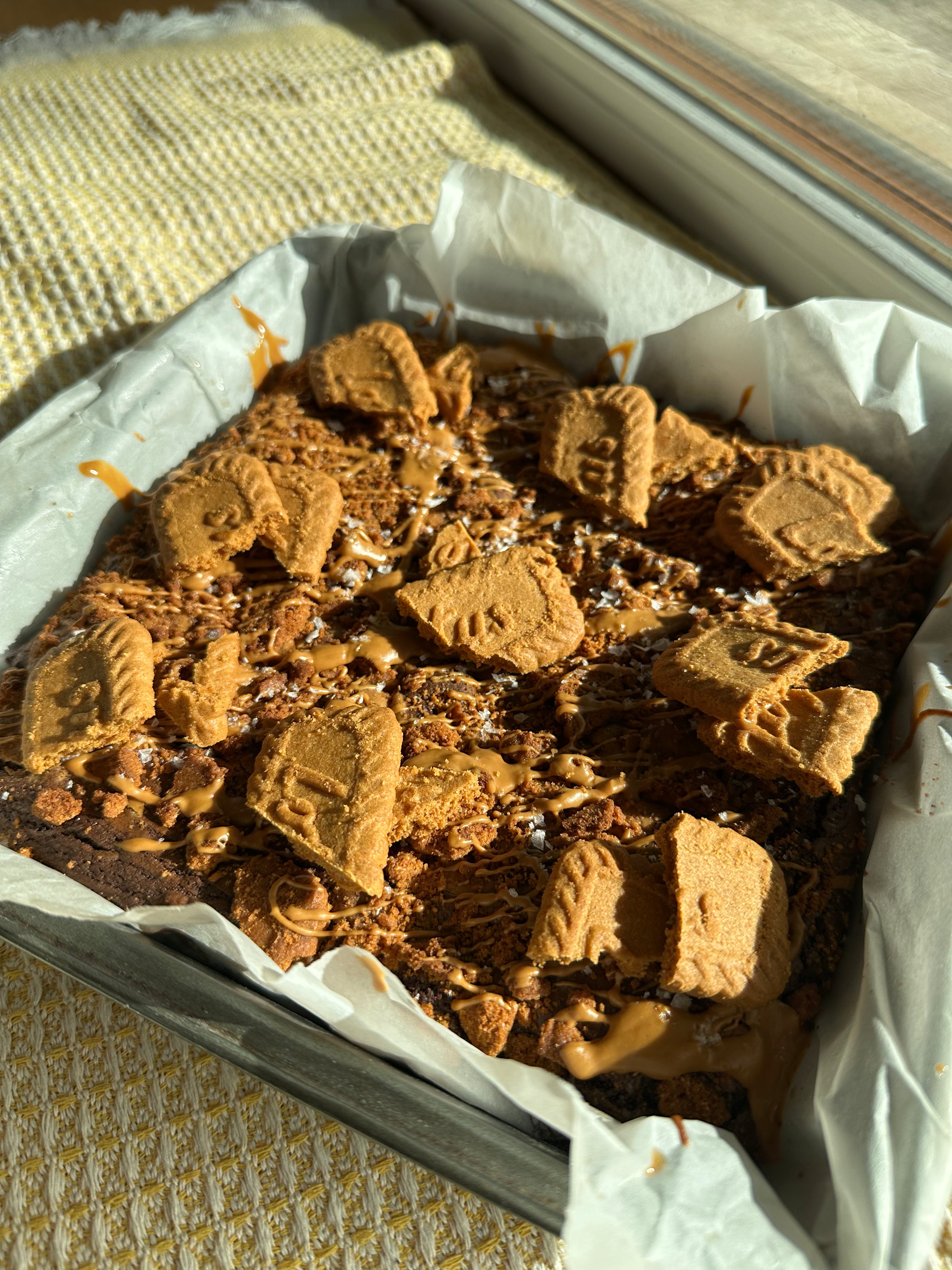 Biscoff brownie